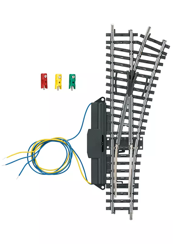 Deviatoio destro non zavorrato - Marklin 2263 - 22° 30' - HO 1/87 - Codice 83 - Binario K - 3R