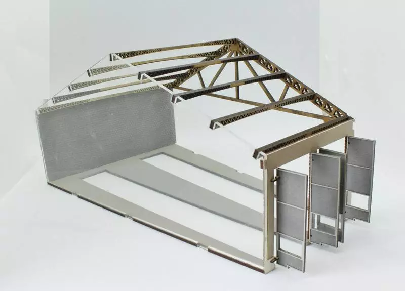 Rotonda - Estensione di due stalli Modellismo del legno 104002 - HO 1/87