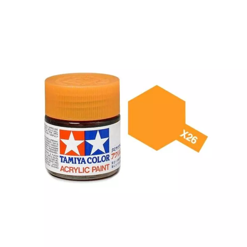 Vernice acrilica - Arancione chiaro BRILLANT X26 - TAMIYA 81526 - 10 mL
