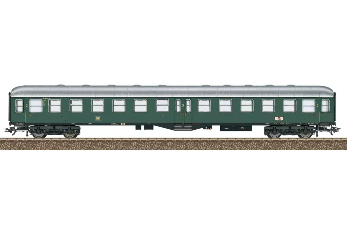 B4ym(b)-51 carrozza passeggeri verde di 2a classe TRIX 23166 - DB - HO 1/87 - EP III