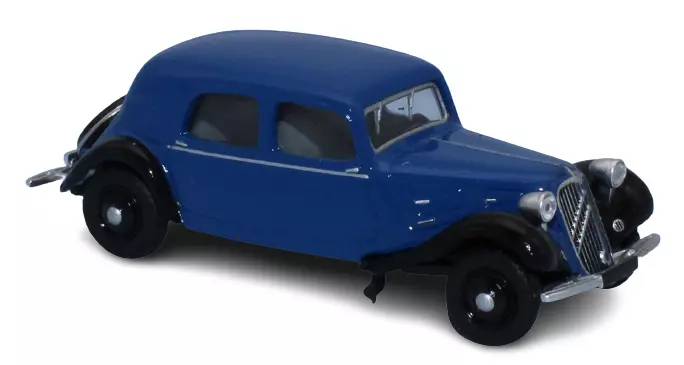 Auto Citroën Traction 11A 1935 Bleu franc et noir - Sai 6162 - HO 1/87