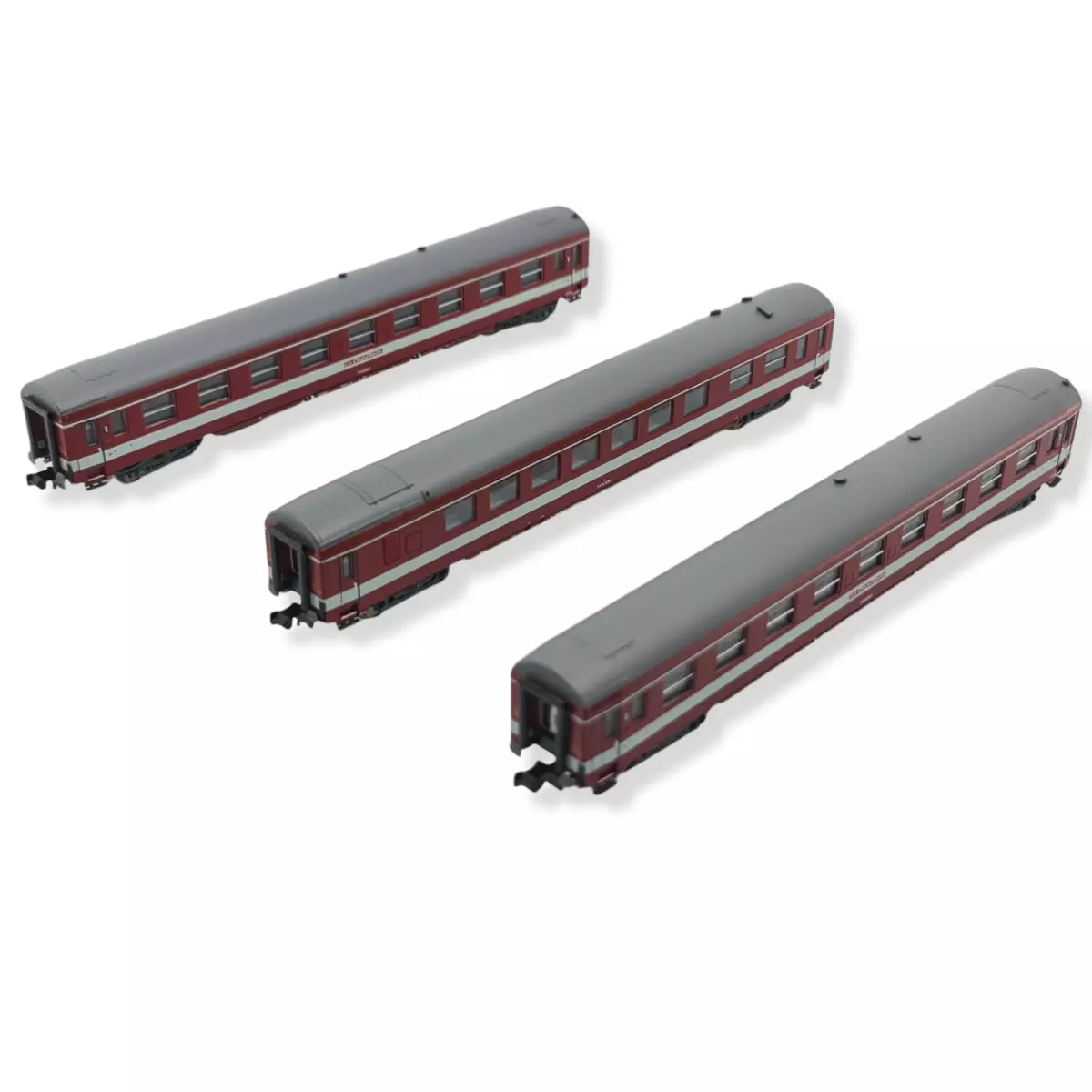 Set di 3 carrozze di linea "Le Capitole" MINITRIX 18218 - SNCF - N 1/160