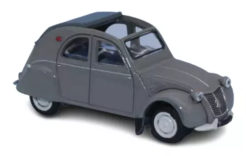 1958 Citroën 2cv AZLP, grigio, open top SAI 6010 - HO 1/87