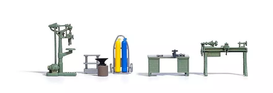 BUSCH 1185 attrezzatura per officina meccanica - HO 1/87