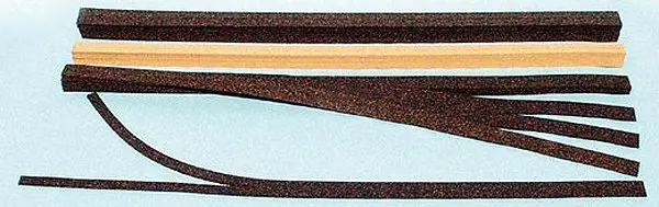 Strisce di sughero nero da 3,6 metri