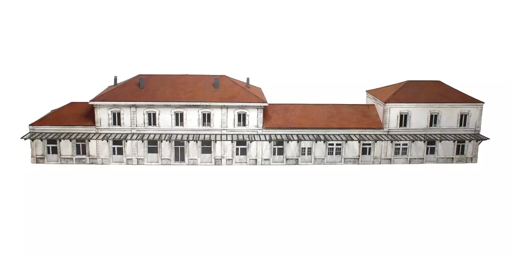 Stazione ferroviaria di Saint-Claude 1a classe "PLM" - Modello ferroviario in legno 101022 - HO 1/87