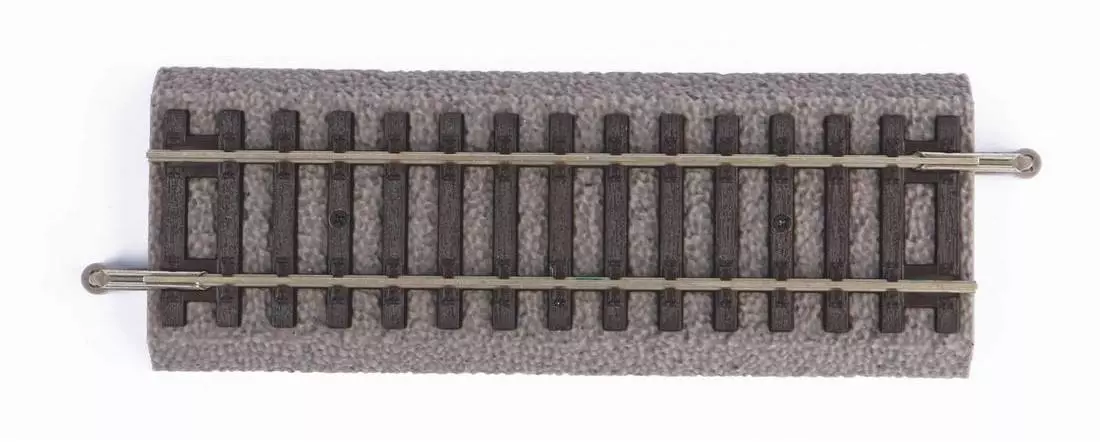 Binario A diritto zavorrato G115 - 115 mm PIKO 55403 - HO 1/87 - Codice 100