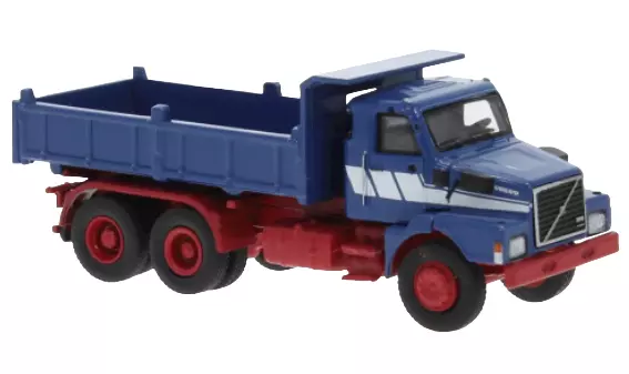 Autocarro ribaltabile Volvo N10 Brekina 85652 - HO : 1/87 - livrea blu / rossa