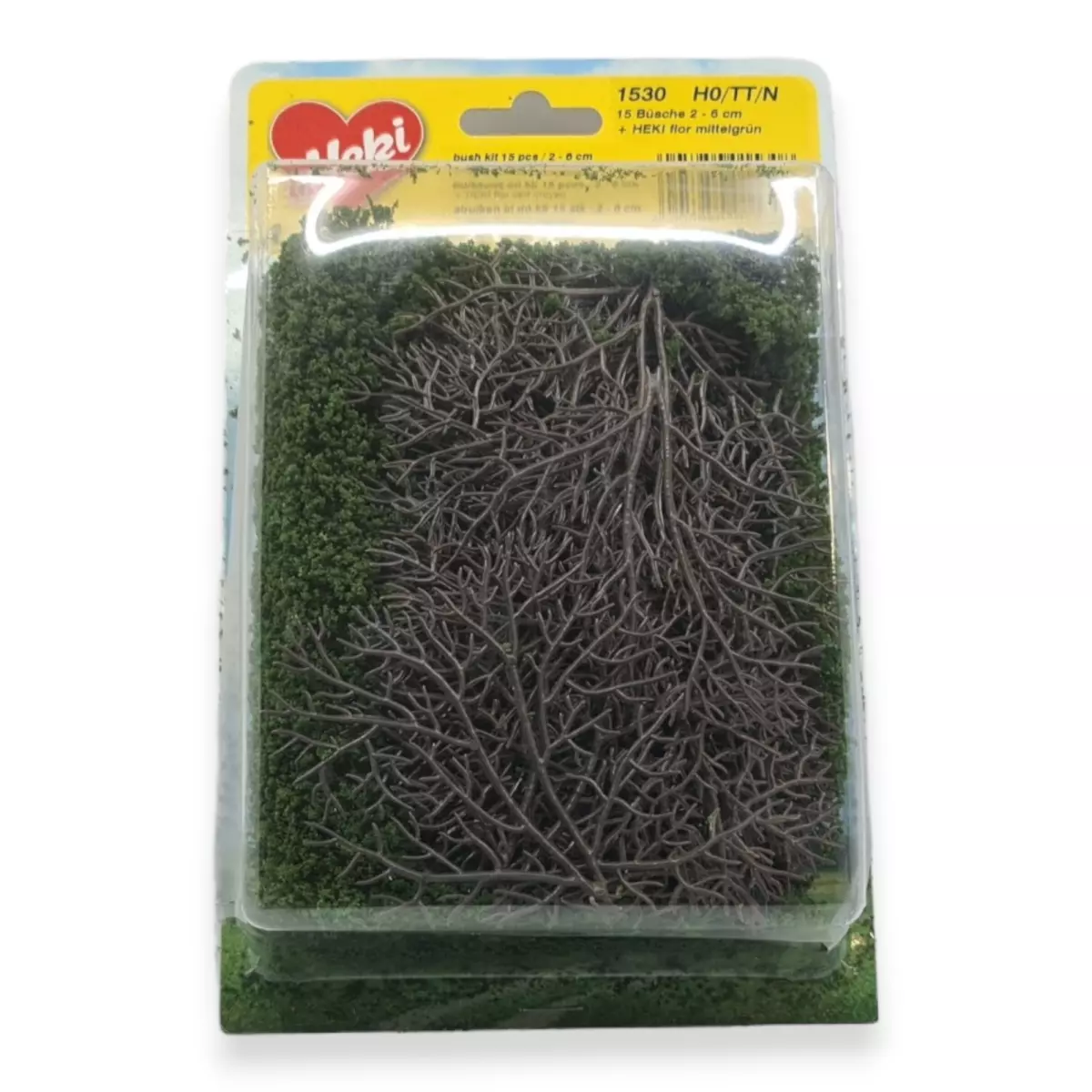 15 boccole - Verde medio - HEKI 1530 - Scala HO / TT / N - Da 20 a 60 mm