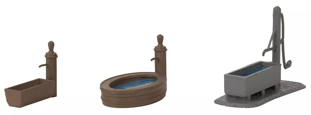 3 Fontane del villaggio - Faller 180875 - HO 1/87 - Ep I