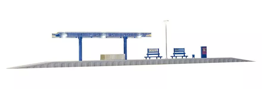 Piattaforma della stazione moderna KIBRI 39557 - HO 1/87