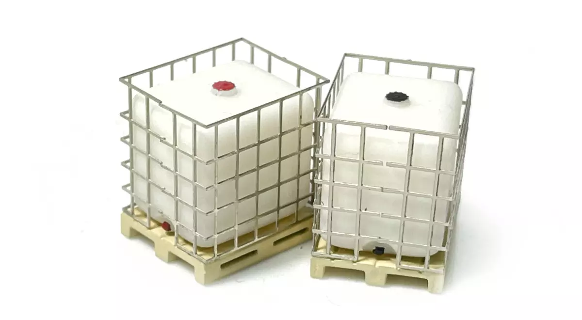 Set di 2 cisterne per acqua piovana da esterno - 87Train 221013 | HO 1/87th