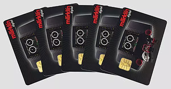 Set di 5 schede riscrivibili per locomotive.