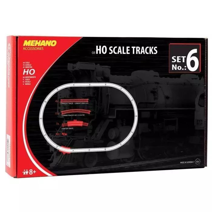 Set di binari N°6 MEHANO F106 - HO 1 : 87 - Codice 100