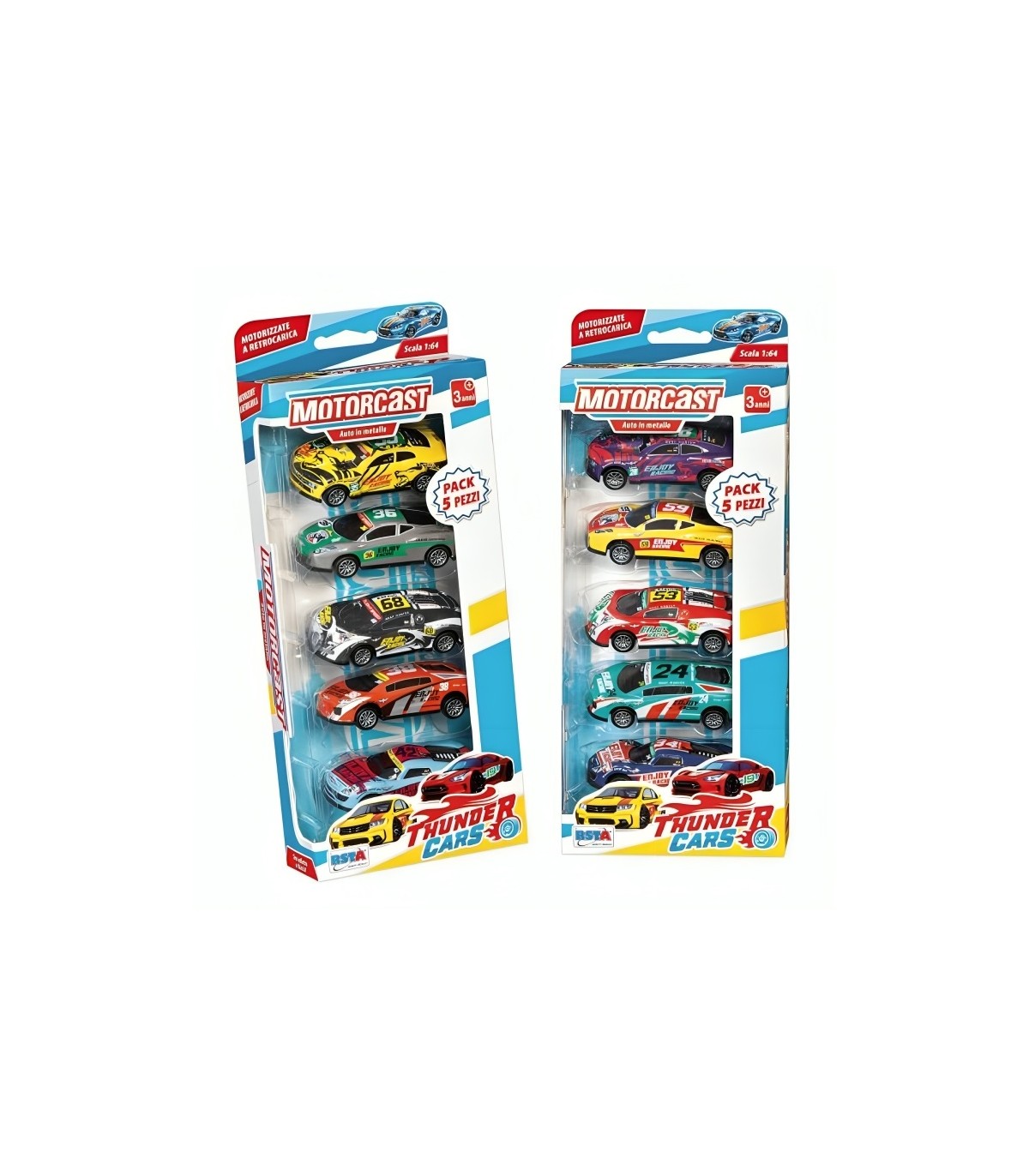 5 auto motorcast metallo pullback