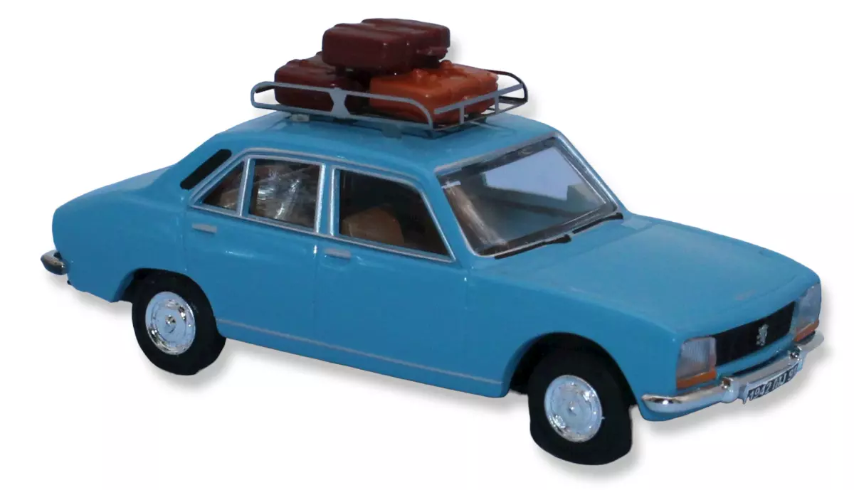 Peugeot 504 SAI 1824 - HO : 1/87 - livrea blu anatra