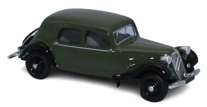 Auto Citroën Traction 11A 1935 verde/nero - Sai 6165 - HO 1/87