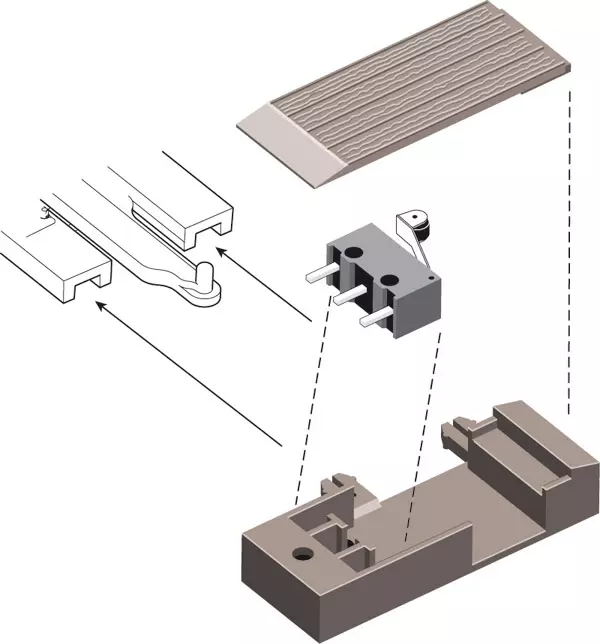 Alloggiamento per microinterruttore , codice 124