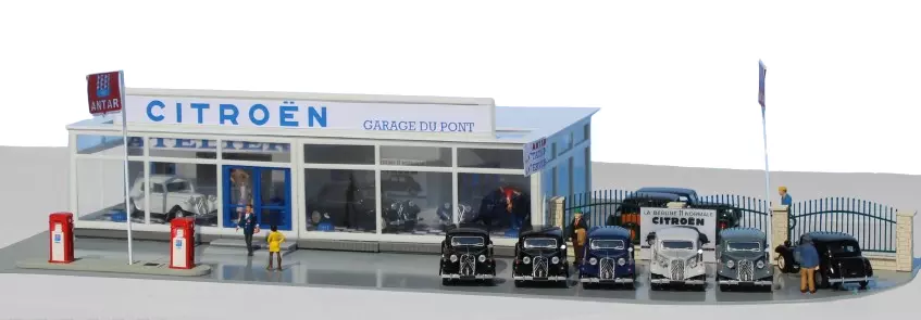 Concessione Citroën - Pompe di benzina Antar - Citroën Traction 11B - SAI 241 - HO 1/87