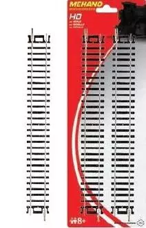 Set di 4 binari diritti da 228,6 mm Méhano F223 - HO 1/87 - Codice 100