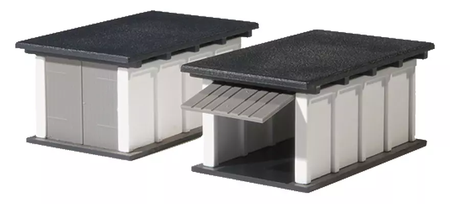 Set di 2 garage per auto AUHAGEN 11420 - HO 1/87