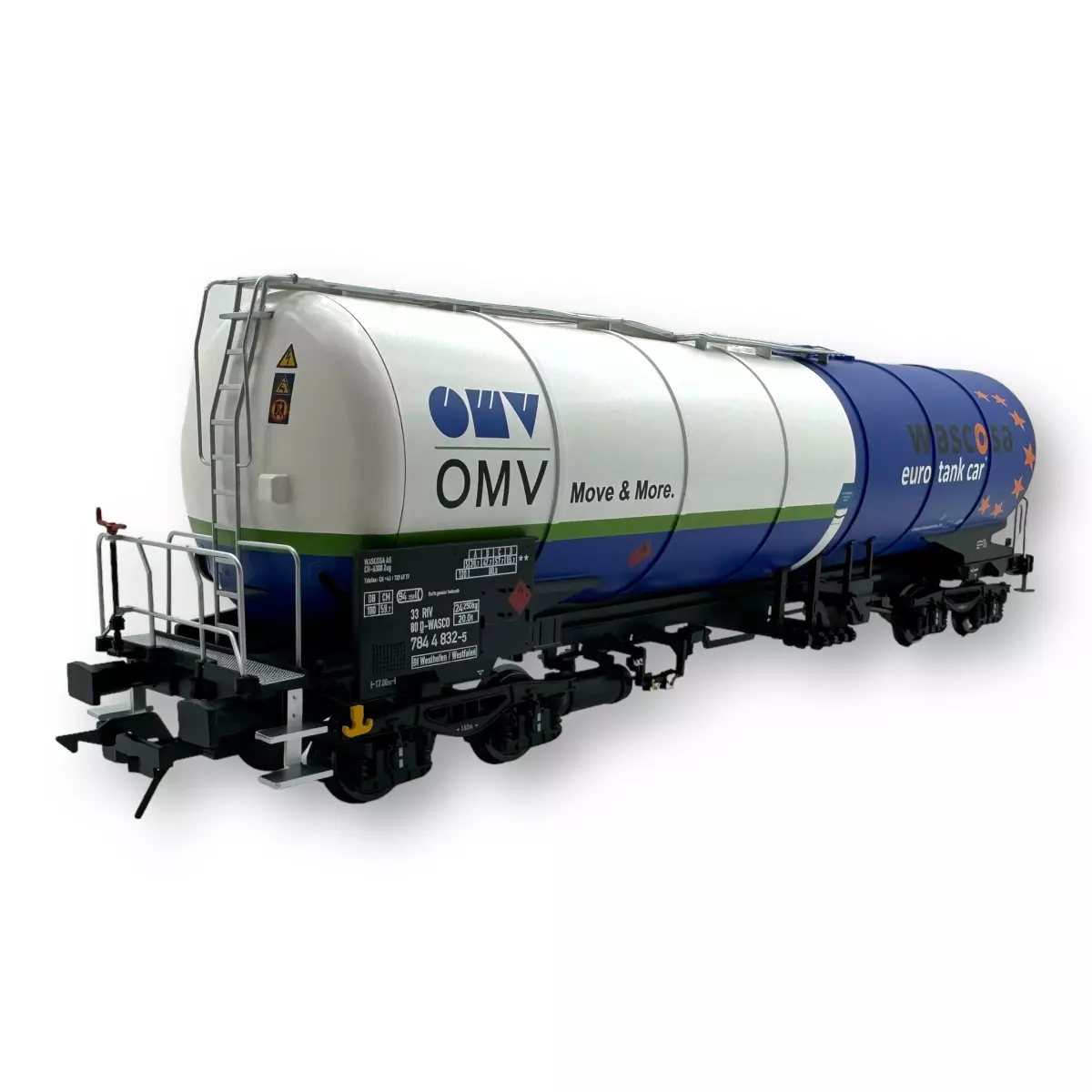 Carro-citerna Zans OMV/Wascosa - Lenz 42323-11 - DB - 0 1/43 - 2R - EP VI