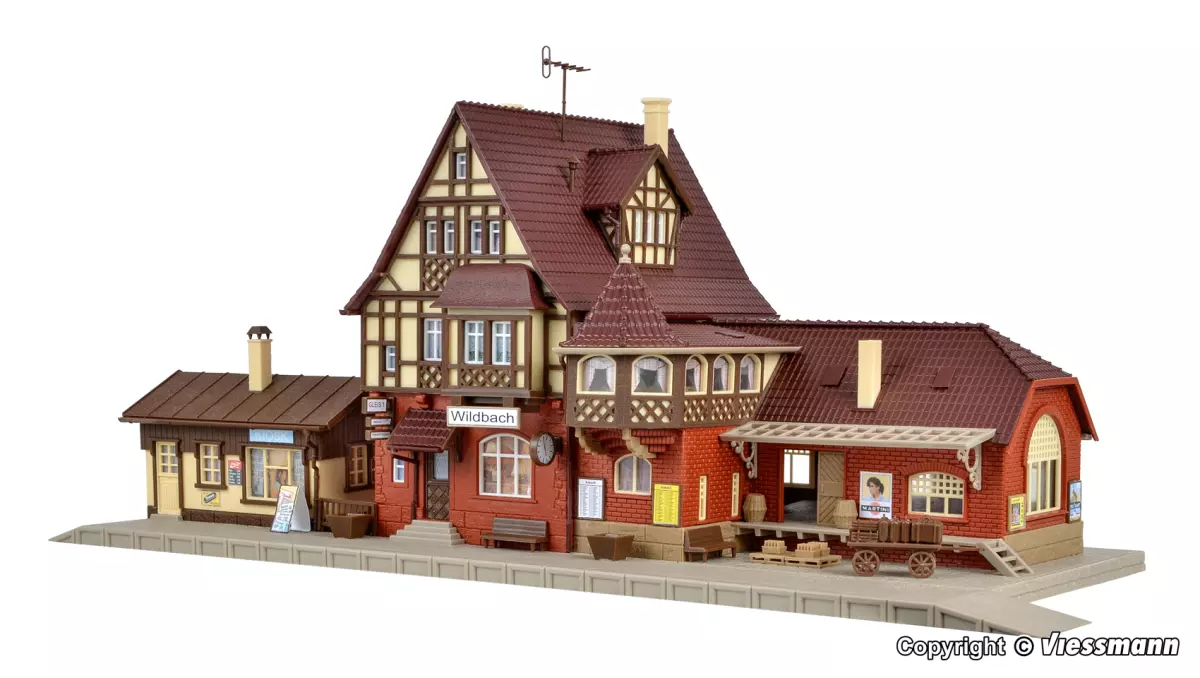 Stazione ferroviaria di WILDBACH - VOLLMER 43512 - HO 1/87