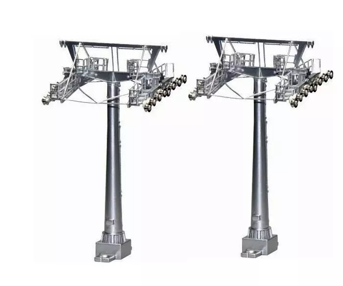 2 torri di sostegno per la funivia Jagerndorfer 50300 - Altezza 120 mm