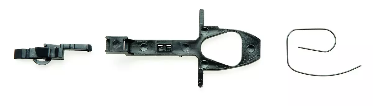 Kit di 2 attacchi corti con prolunga per timone e gancio di traino