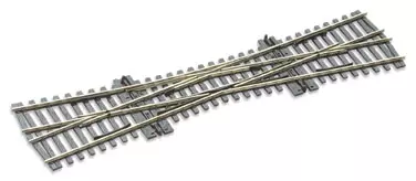 Passaggio singolo TJS 12° Peco SLE180 Electrofrog 249 mm codice 75 - HO 1/87