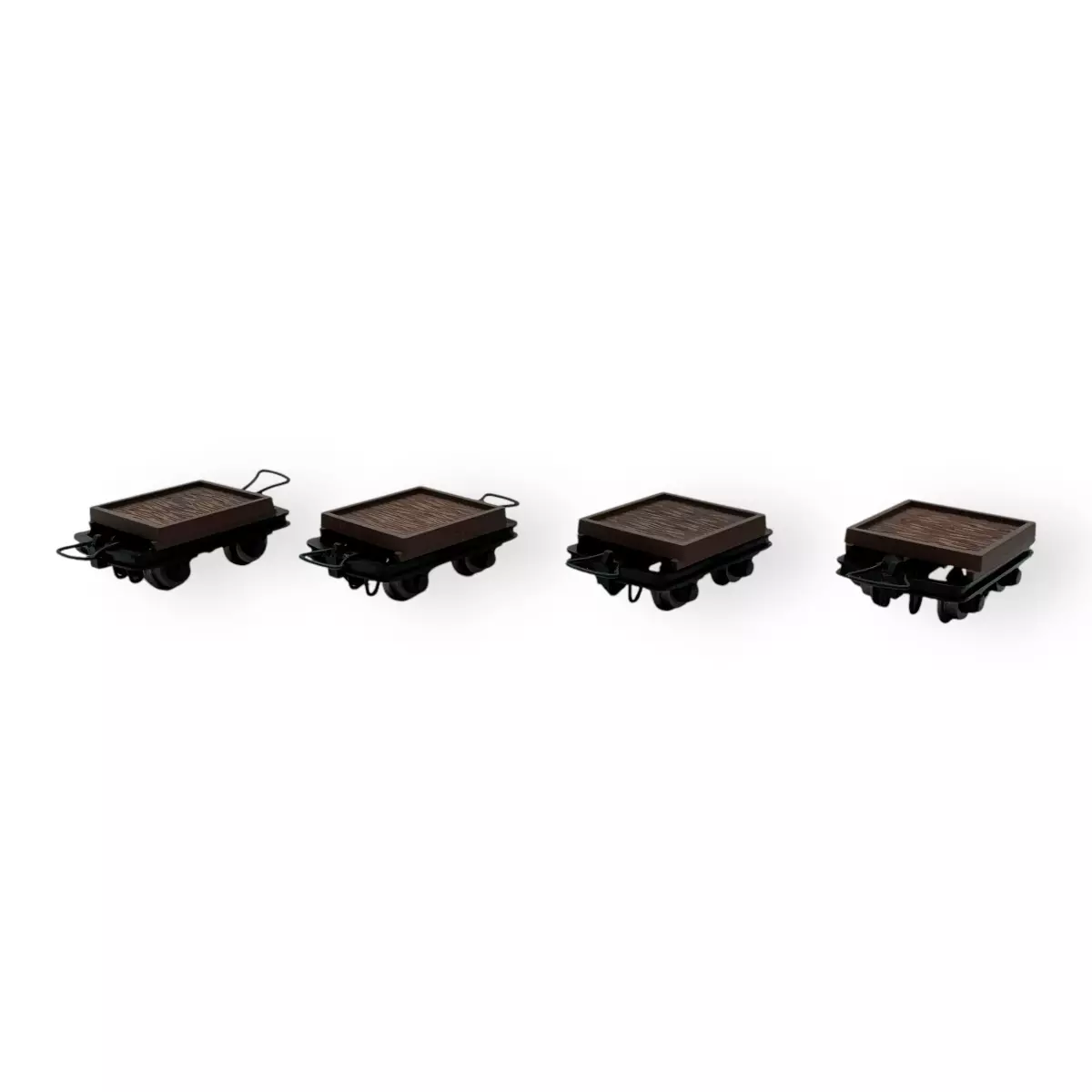 Set di 4 carri a scartamento ridotto - 1/87th Hoe - Minitrains 5108