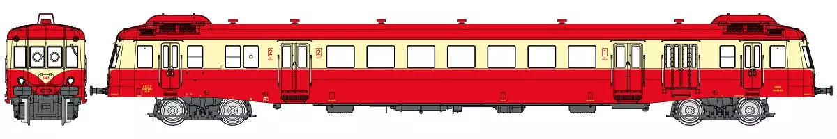 X-2463 - REE MODELS NW-256 S - N 1/160 - SNCF - EP IV - Suono digitale - DCC