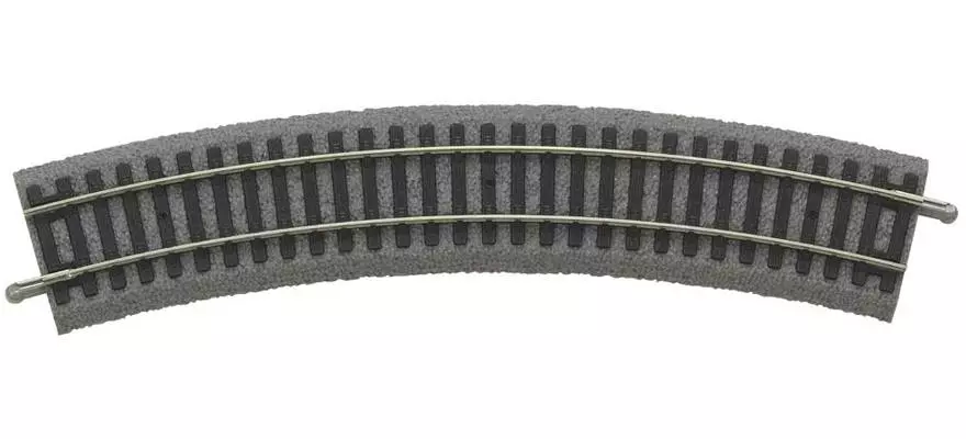 Binario curvo A-Rotaia zavorrata R2 421,88 mm & 30° PIKO 55412 | HO 1/87 - Codice 100