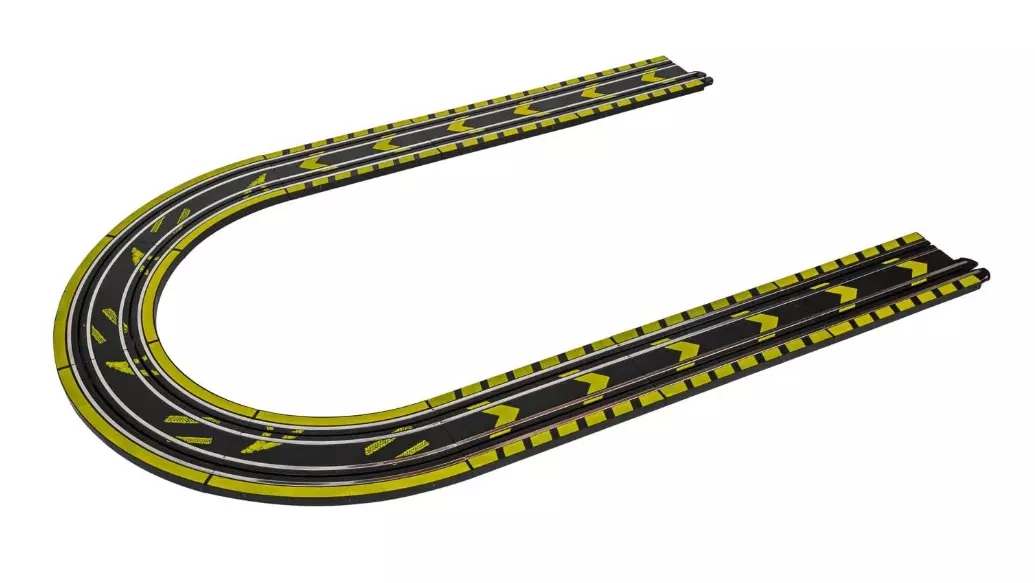 Pacchetto di estensione del circuito - Micro SCALEXTRIC G8045 - S 1/64 - Binari dritti e curvi