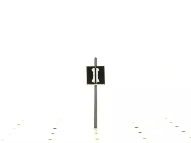 Cartello finale "Baissez Pantographes" BOISMODELISME 215024 - N 1/160 - SNCF