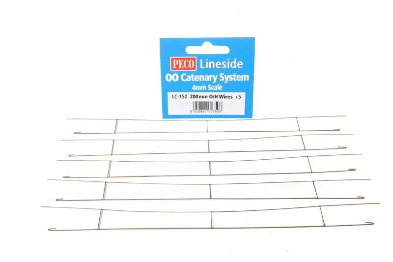 Set di 5 fili di catenaria da 200 mm