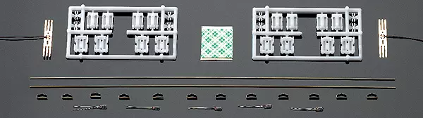 Kit di illuminazione universale per carrozze o vagoni a 4 assi