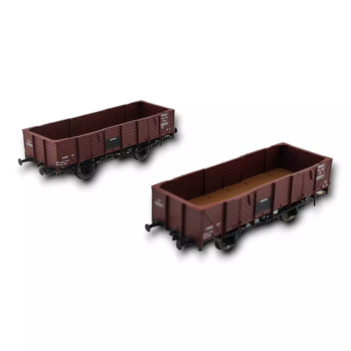 Carri a cassone ribaltabile in acciaio PLM con 4 porte, REE Models WB-814, HO 1/87th