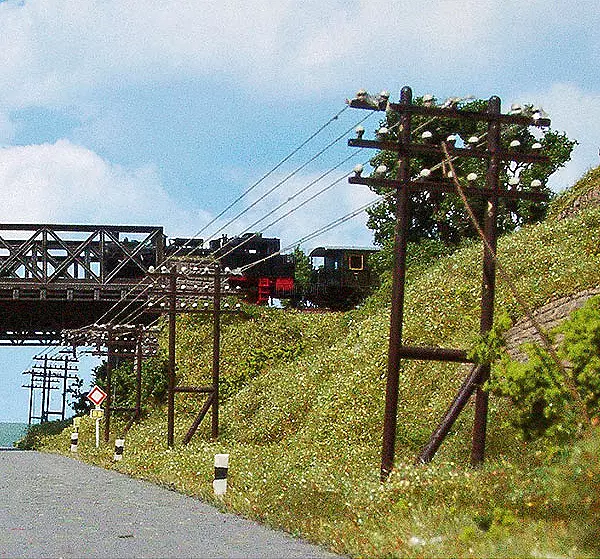 Confezione da 12 pali telegrafici