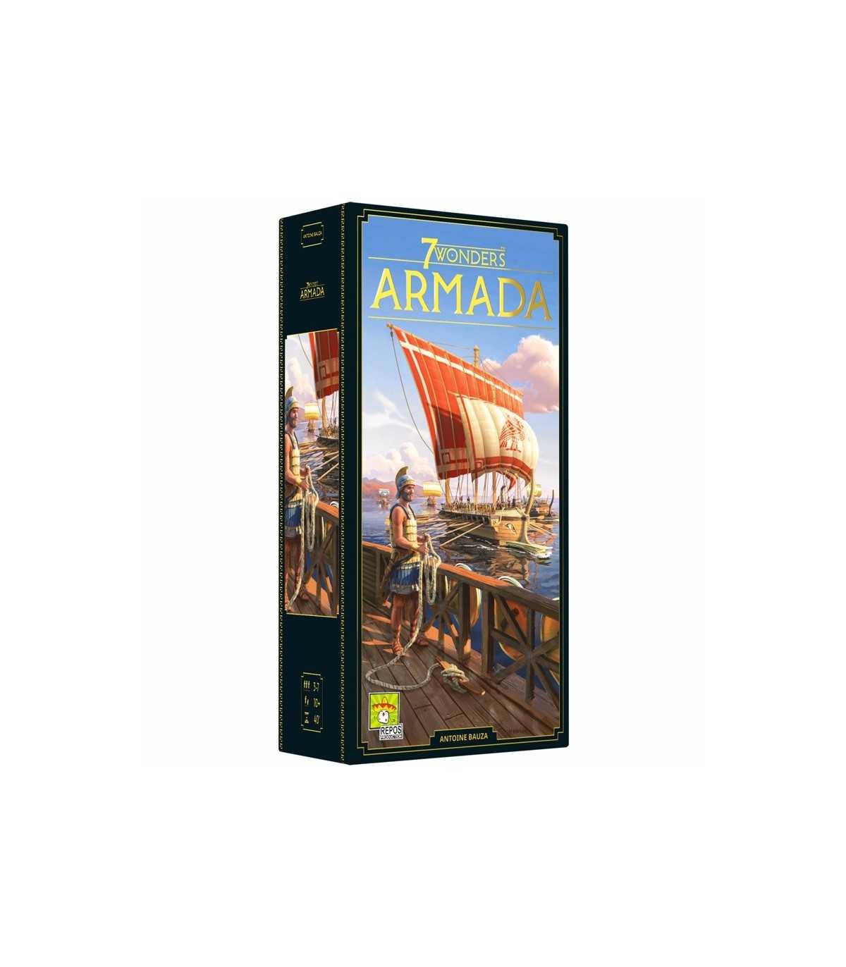 7 Wonders: Armada - Espansione Strategica Asmodee per 4-8 Giocatori, Gioco di Civiltà, 30 Minuti, Divertimento e Competizione!