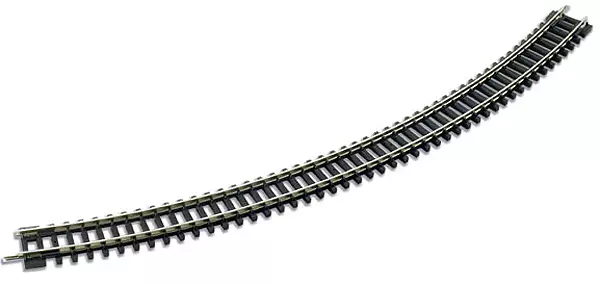 Rail courbe rayon 298.5mm 45° code 80, 8 au cercle