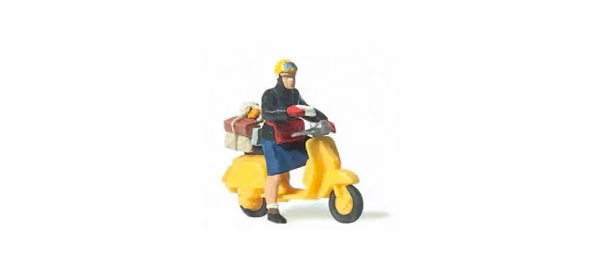 Scooter giallo PREISER 28249- HO 1/87