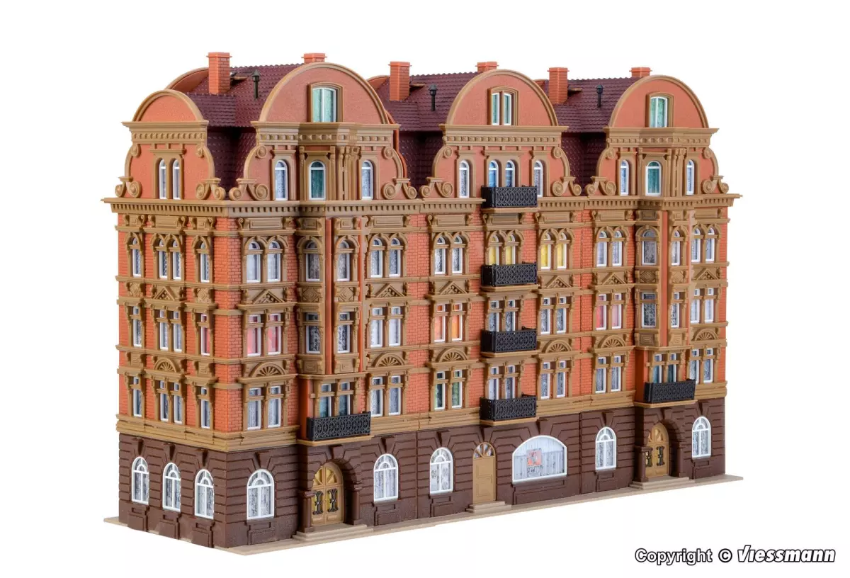Palazzo a 6 piani con molti dettagli VOLLMER 43775 - HO 1/87