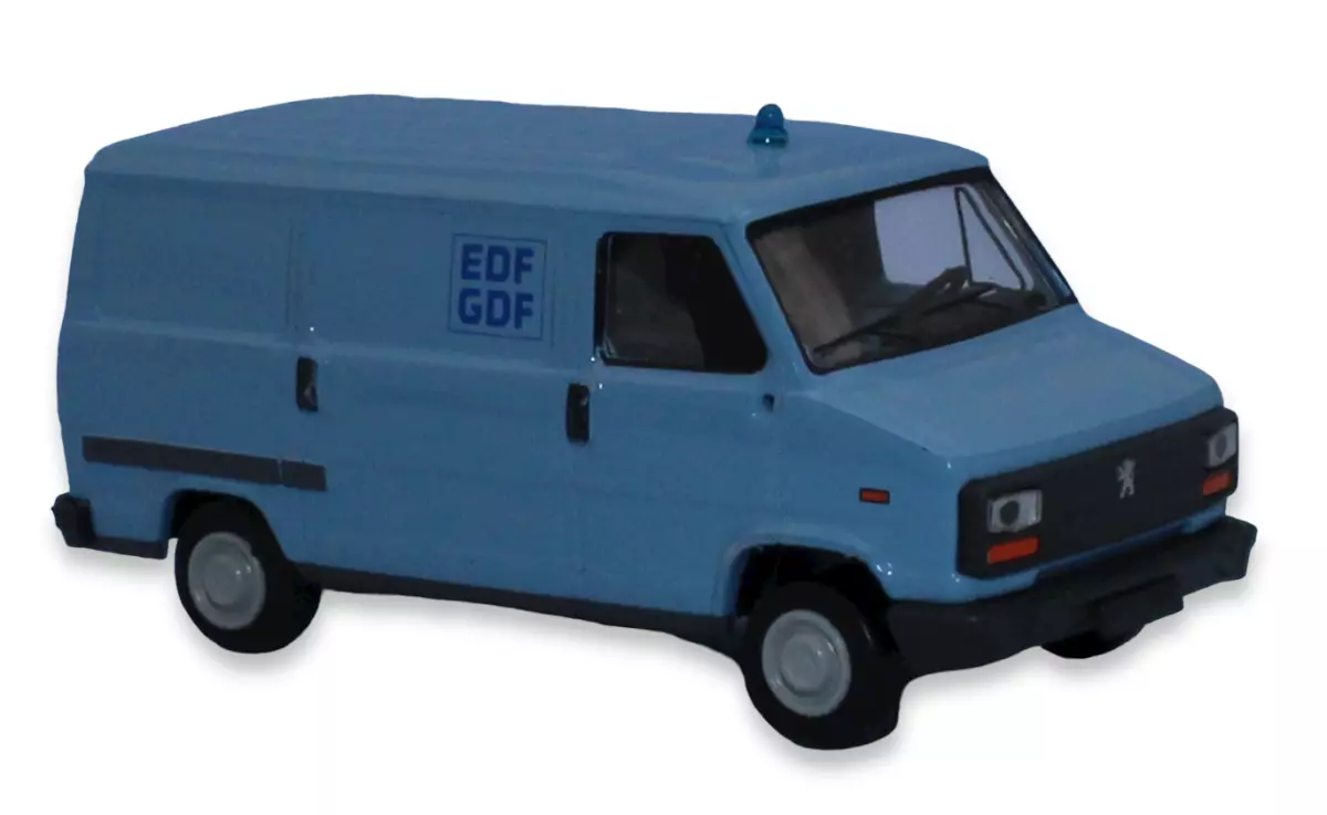Camionnette Peugeot J5 Brekina 7176 - HO : 1/87 - Tôlé - EDF / GDF