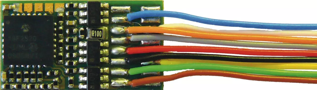 Decoder Zimo a 8 pin (NEM 652), multiprotocollo, compatibile NMRA