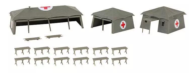 3 tende mediche militari FALLER 144109 - HO 1/87 - EP V