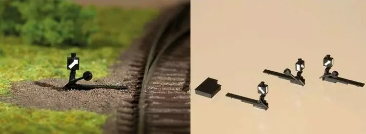 Lot de six lanternes d'aiguillage factices - HO 1/87 - Auhagen 41618