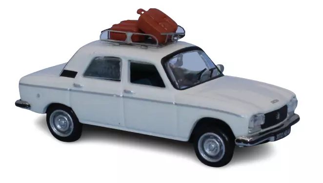 Peugeot 304 bianca, portapacchi SAI 1725 - HO : 1/87