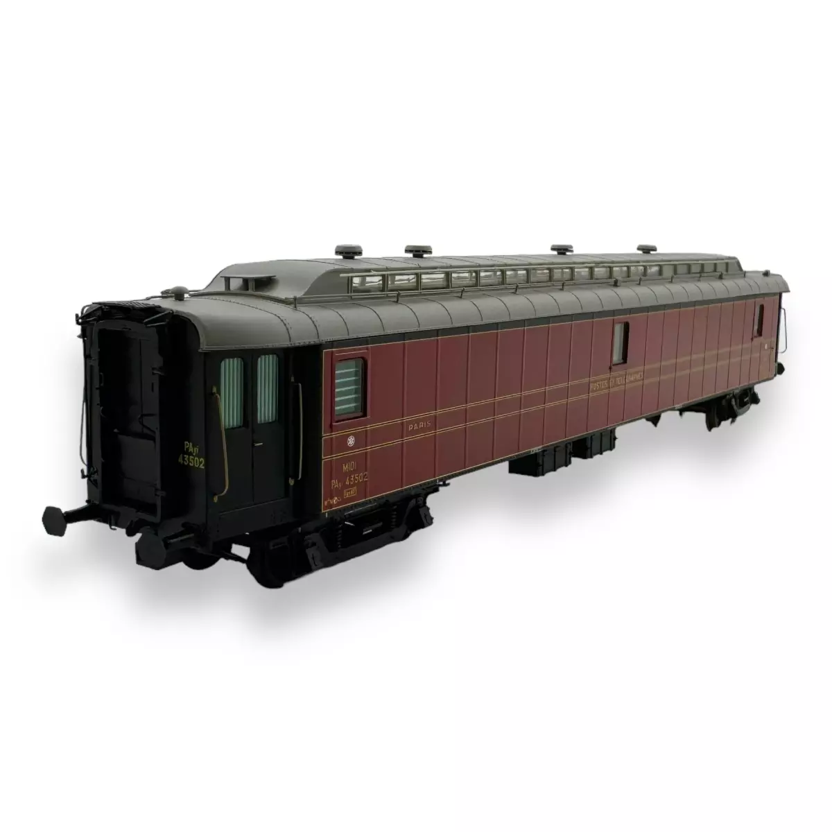 Voiture postale OCEM 21,6m AMBULANTE "MIDI" n°43502 REE MODELES VB079 SNCF HO 1/87