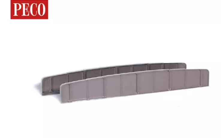 Fianchi del ponte in metallo - Peco LK10 - OO / HO - 222 mm
